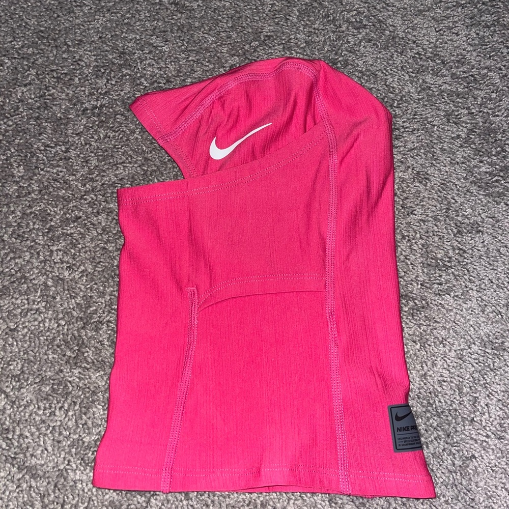Ski mask pink with white Nike